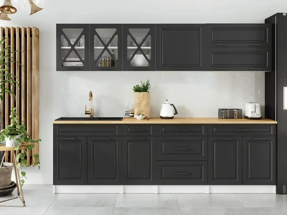Sezónní Sleva Kuchyňská linka Tyra 260/260 grafit MAT