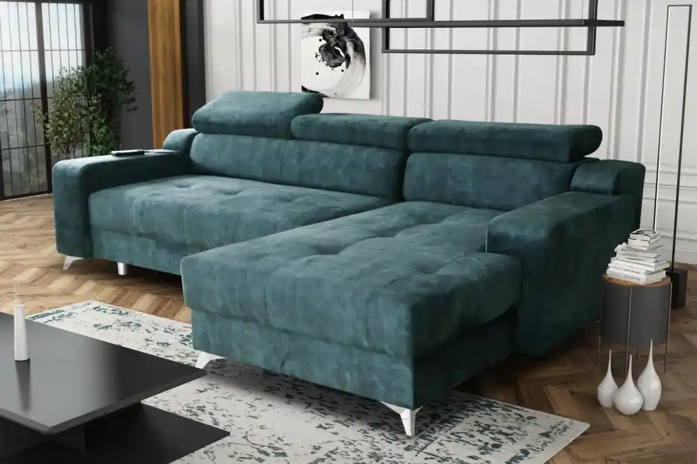 Finální Výprodej Sedací souprava Darina P modro/zelená