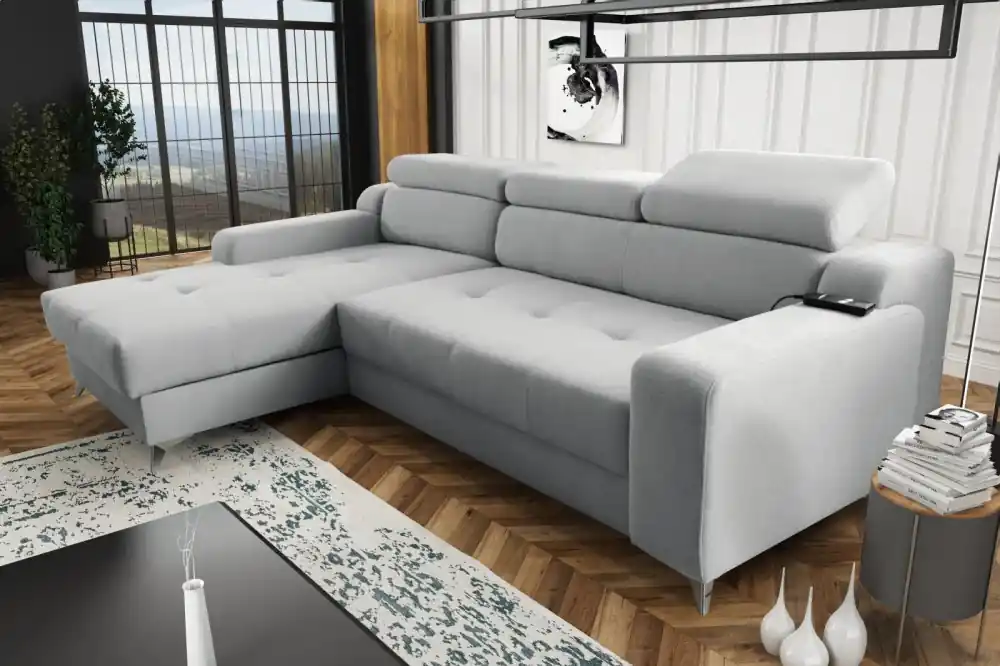 Sedací souprava Darina Premium L světle šedá Must-Have