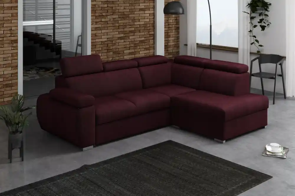 Sedací souprava Bodie IV pravá vínová Originální