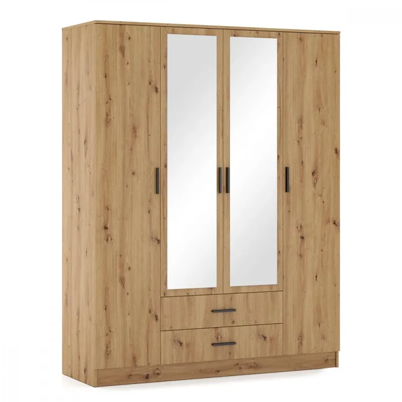Skříň Romeo 160 dub artisan/zrcadlo Kup Teď