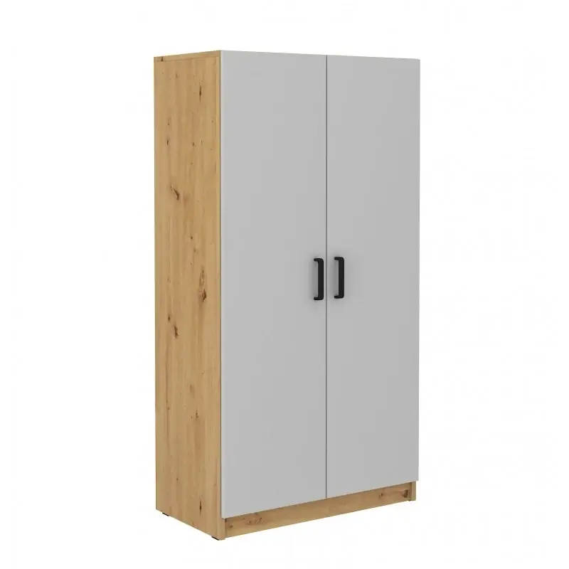Skříň s věšákem Matylda 108 sv.šedá/dub artisan Cenová Bomba