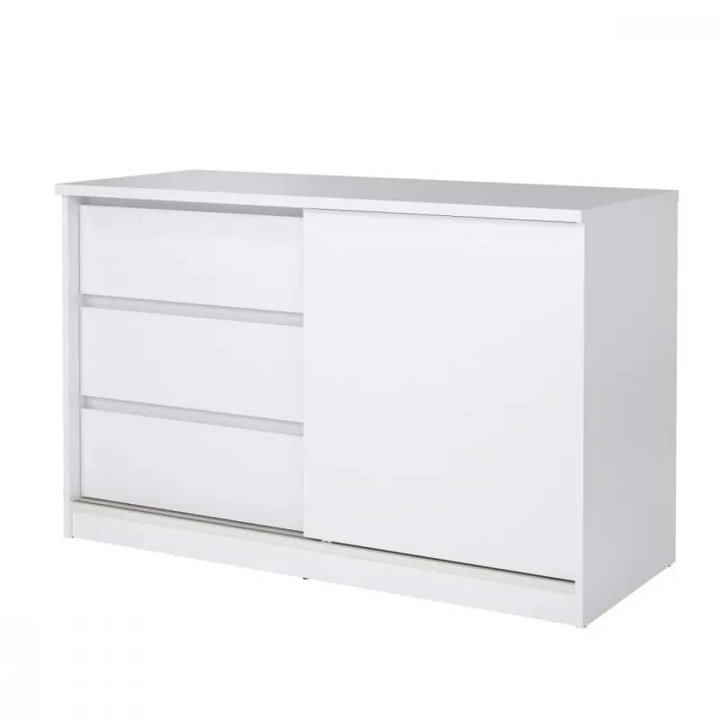 Víkendová Akce Komoda Simplicity 207 bílý lesk