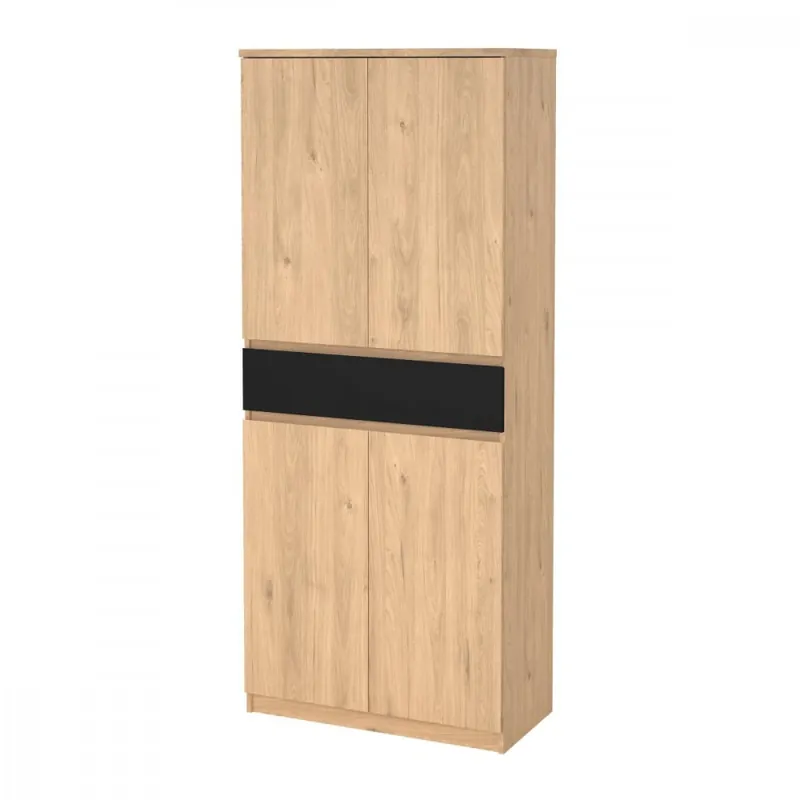 Botník Simplicity 210 jackson hickory/černý mat Finální Výprodej