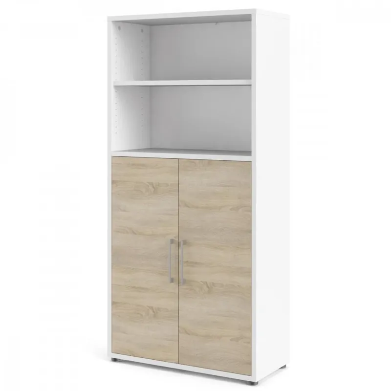 Nejprodávanější Knihovna Office 80400/155 bílá/dub sonoma