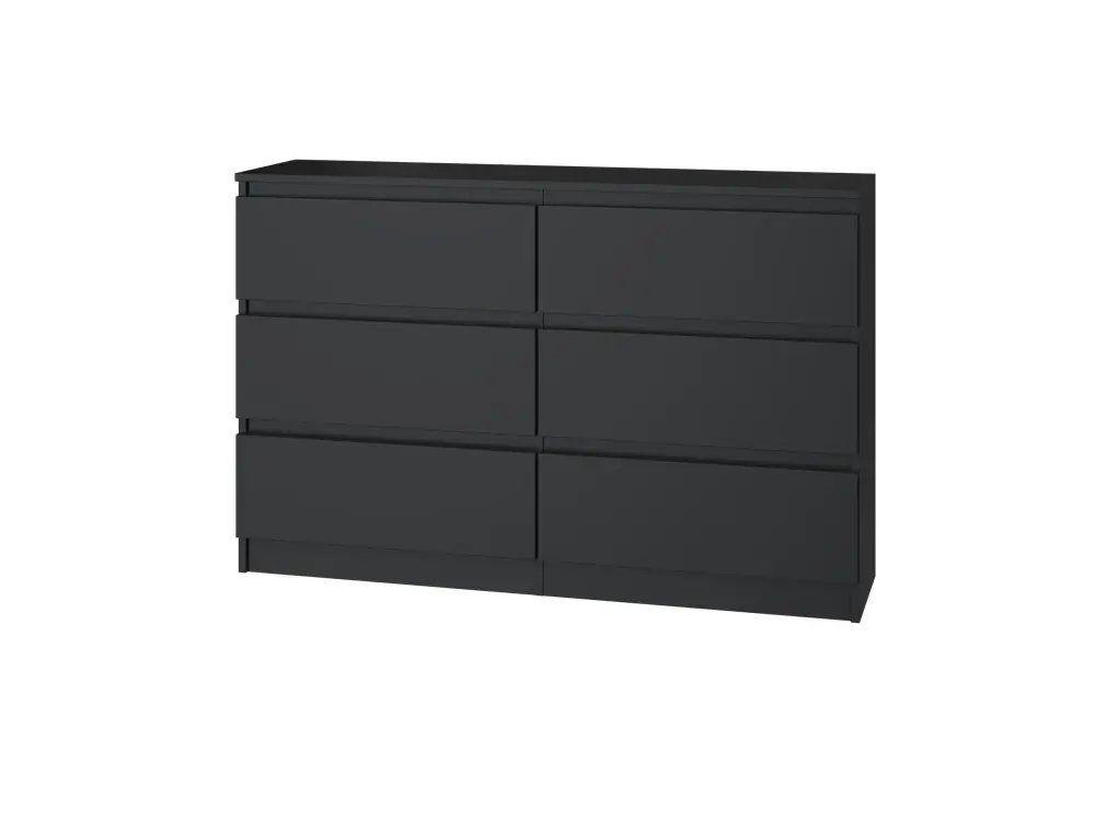 Komoda Malvína M6 120 černá Výprodej