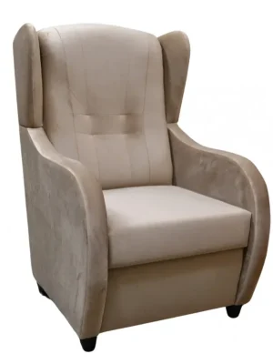 Zlevněný Relaxační křeslo ušák René Mexa Velvet 280 béžové