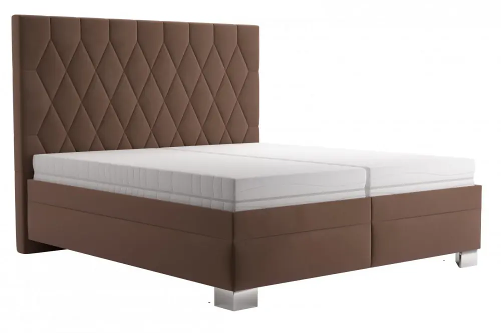 Postel Simon 180x200 hnědá Super Cena