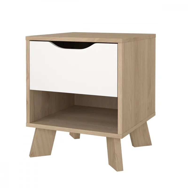 Odeslání Ihned Noční stolek Iker 704 jackson hickory/bílá