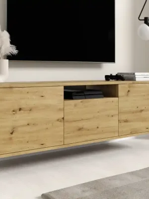 Závěsná TV skříňka Log 150 dub artisan Pouze Dnes