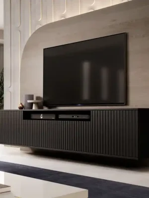Závěsný TV stolek Agne 200 černá Autentický