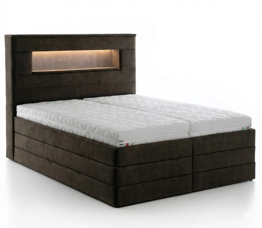 Výprodej Čalouněná postel Polar s LED osvětlením 190x200 cm