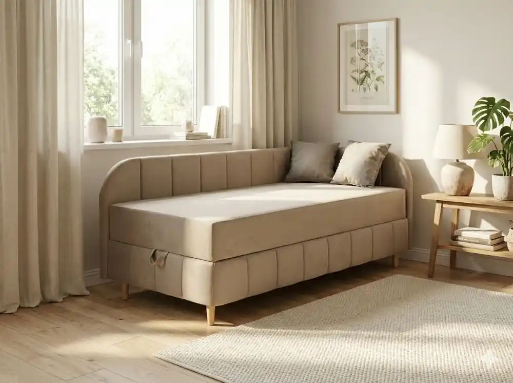 Cenově Výhodný Rohová válenda s úložným prostorem Kastel 120x200 cm