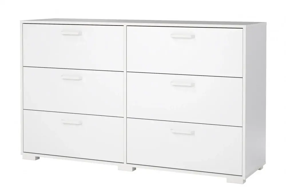 Komoda Selina 702 bílý lesk Cenová Bomba