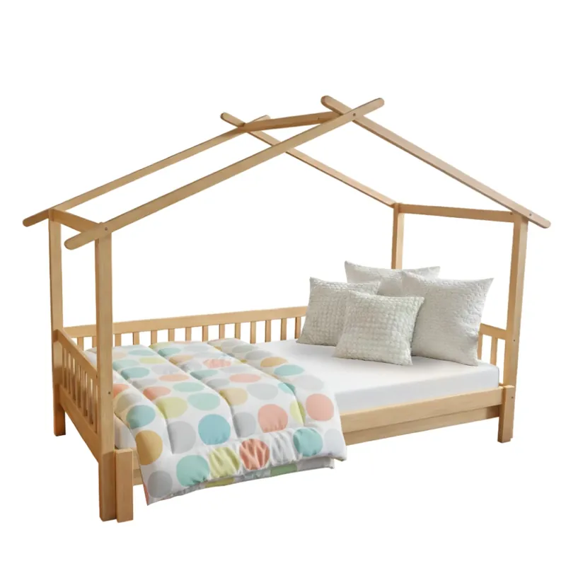 Montessori postel s přistýlkou, přírodní, 90x200, KESIO Horká Nabídka