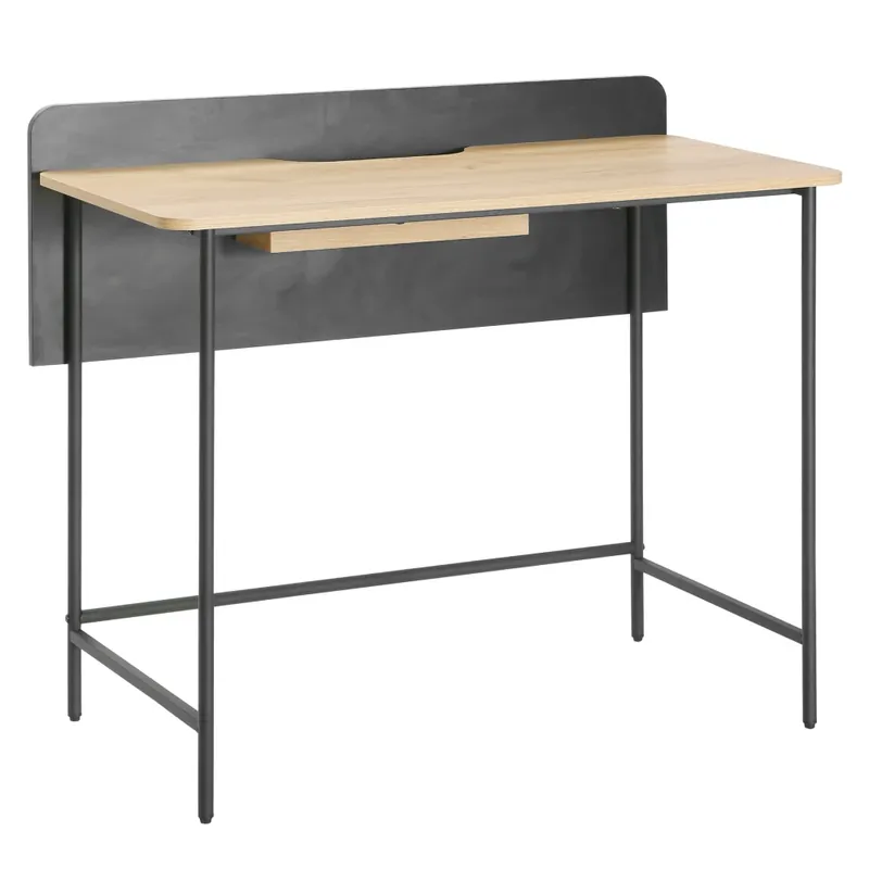 Omezená Nabídka PC stůl, dub/černá, KOMPUS