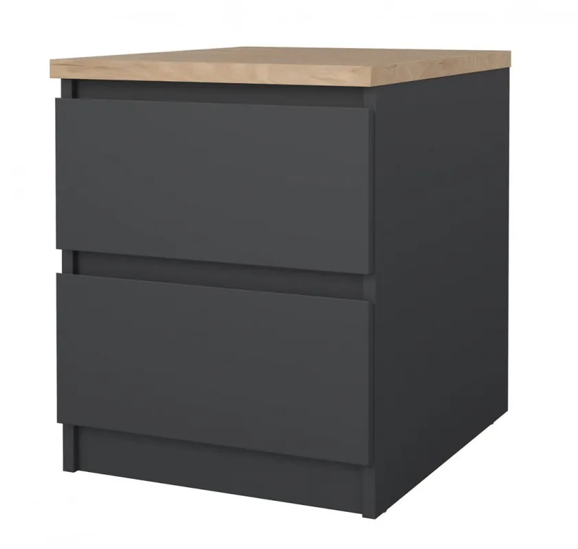 Akce Noční stolek Simplicity 230 šedá/jackson hickory