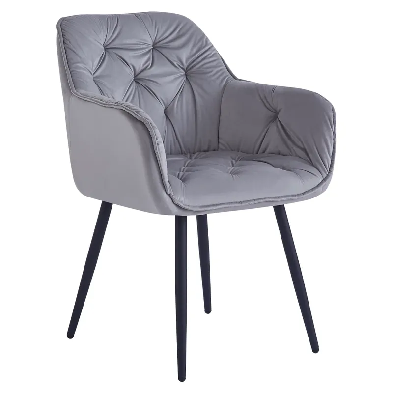 Designové křeslo, světlešedá Velvet látka, FEDRIS 2 NEW Speciální Cena