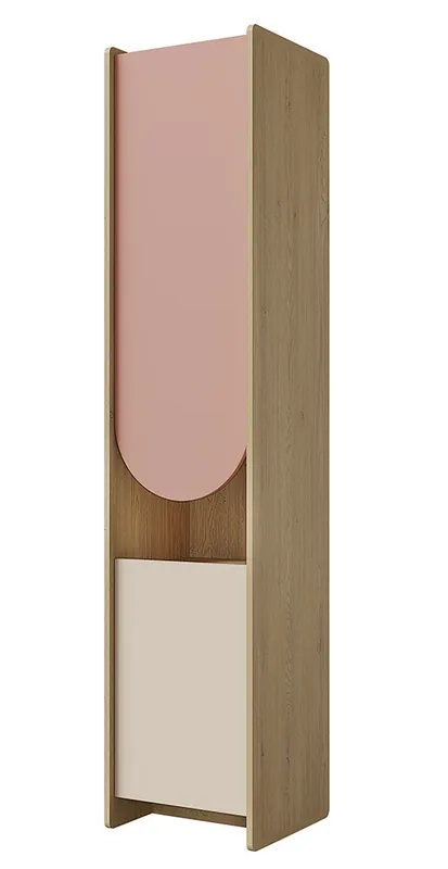 Omezená Nabídka Skříň Leya R4L dub cremona/macadamia/pudrová růžová
