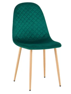 Židle, smaragdová Velvet látka/buk, LEGA 2 NEW Nejprodávanější