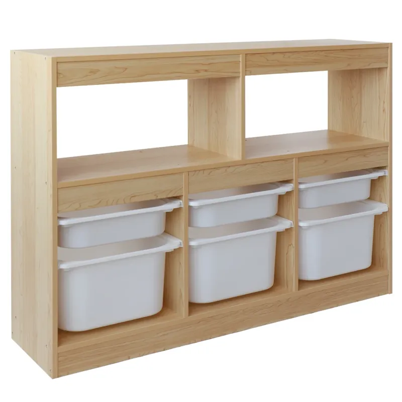 Organizér s úložnými boxy, dub/bílá, TRIVIX Omezená Nabídka