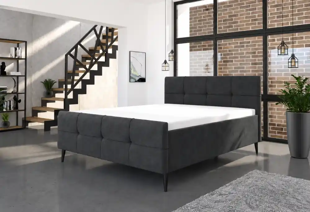 Vysoká postel Modulus K 180x200 - tmavě šedá Přímo Od Výrobce