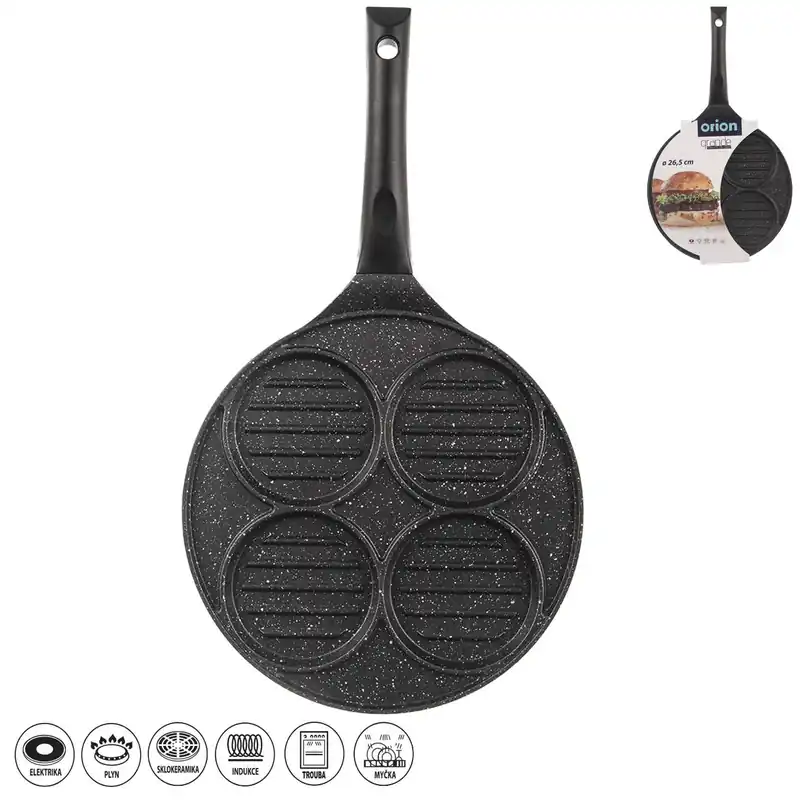 Vrácení Zdarma Pánev GRANDE hamburgery pr. 26,5 cm