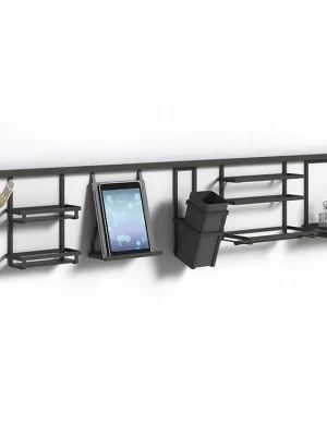 Závěsná police Titane na tablet / knihu, 222x102x280 mm, antracit Sezónní Sleva