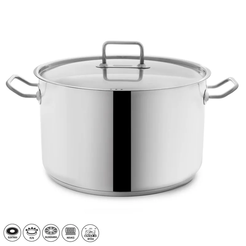Kastrol nerez STOCK 21,5 l poklice Super Cena