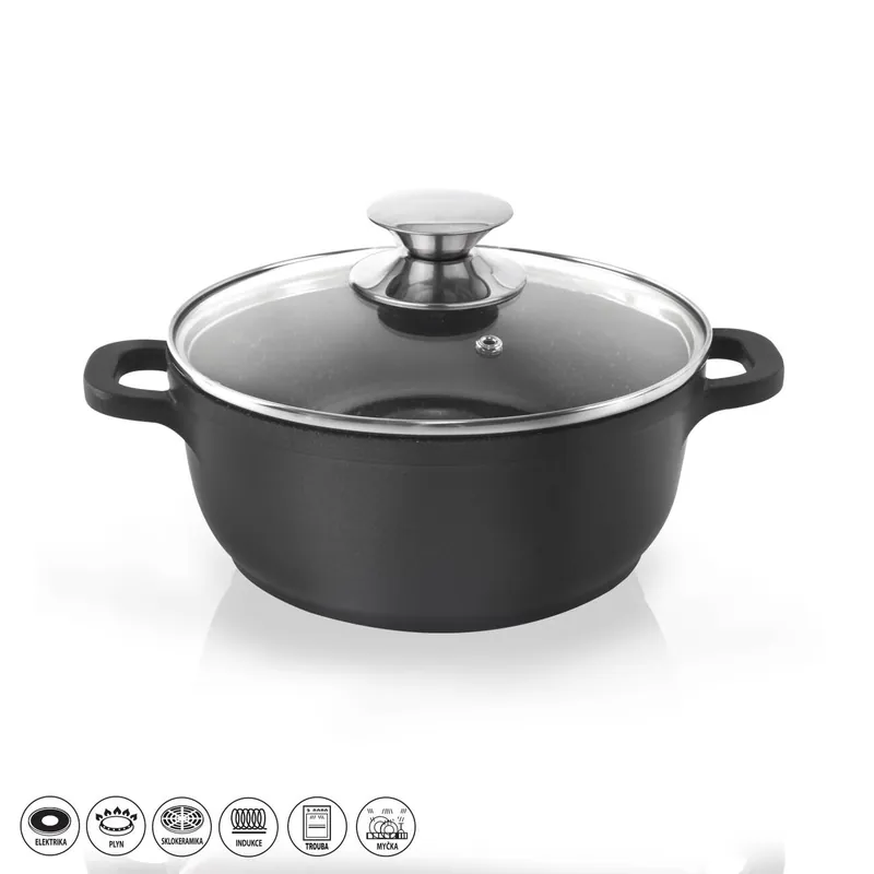 Nejlepší Cena Kastrol GRANDE 2,3 l poklice sklo