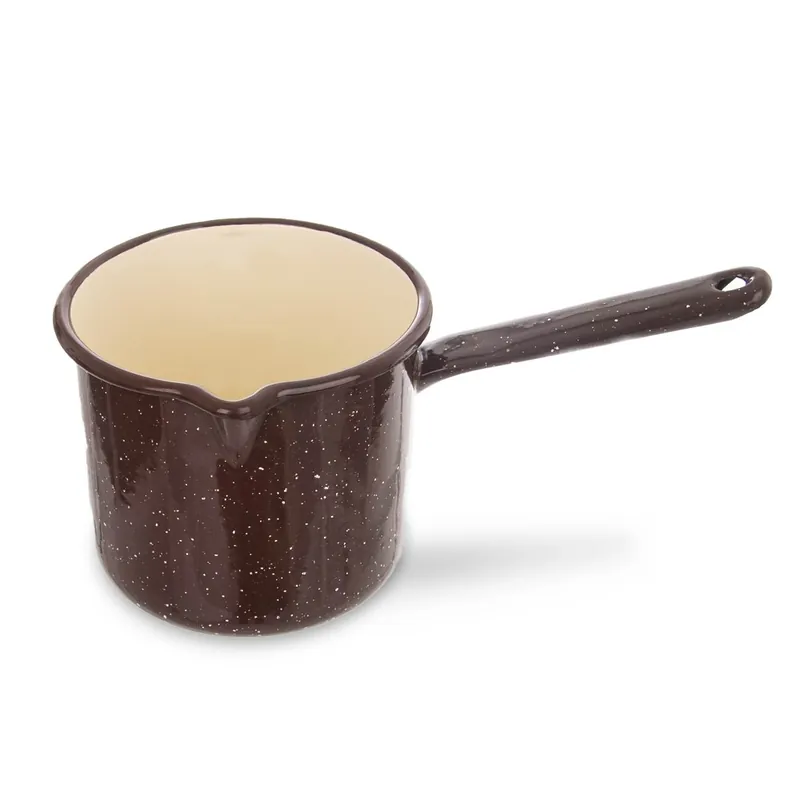 Ověřený Hrnek smalt BROWN 1,2 l, pr. 12 cm rukojeť