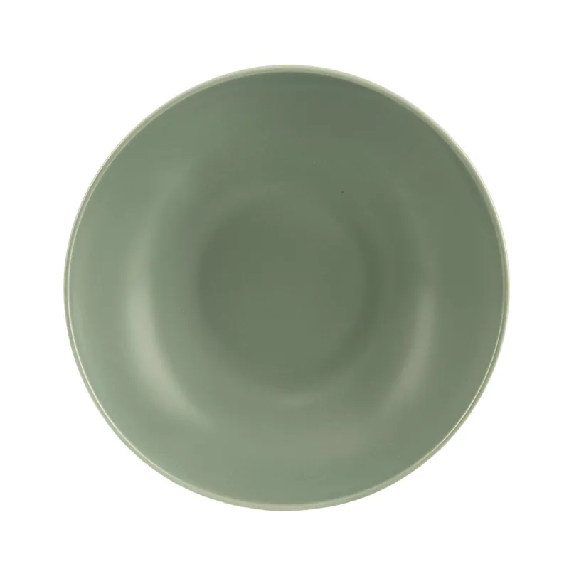 Zlevněný Talíř ker. hluboký ALFA kulatý pr. 20,5 cm zelená