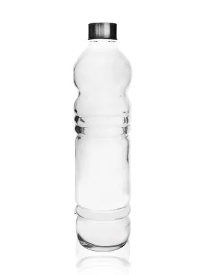Láhev sklo/kov víčko 1,1 l Levný