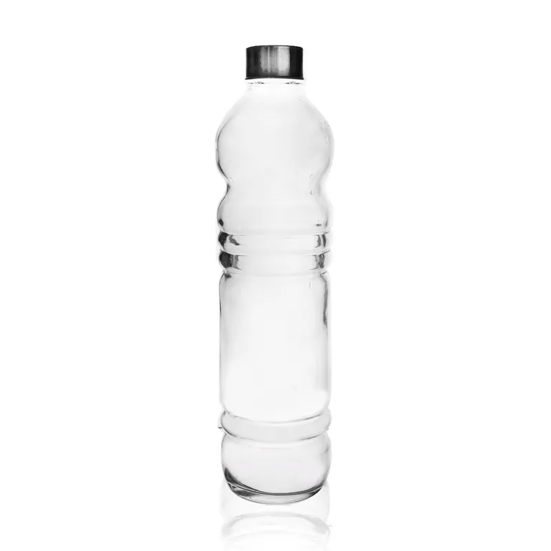 Láhev sklo/kov víčko 1,1 l Levný