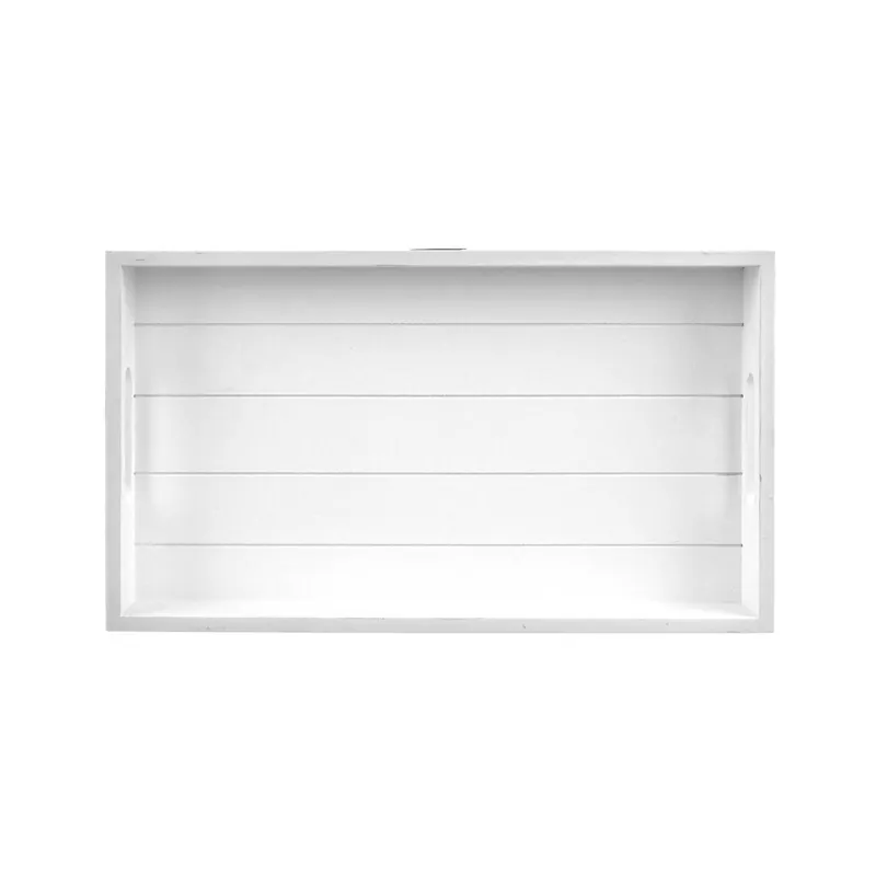 Ihned K Objednání Tác lisované dřevo servírovací 34x20 cm bílá
