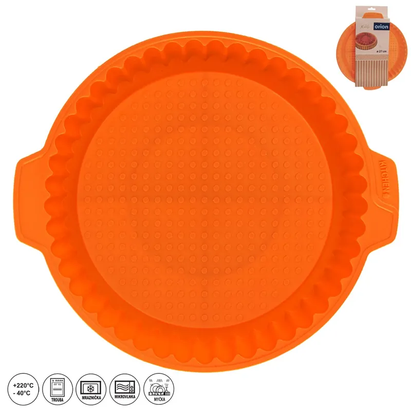 Forma silikon koláč pr. 27 cm oranžová Ověřený