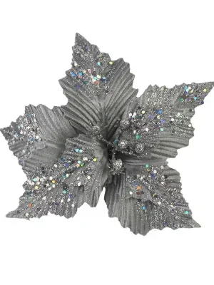 Zlevněný Dekor. květ 20cm - klip X3587
