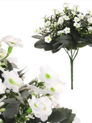 Zlevněný Kalanchoe puget, barva bílá. Květina umělá.