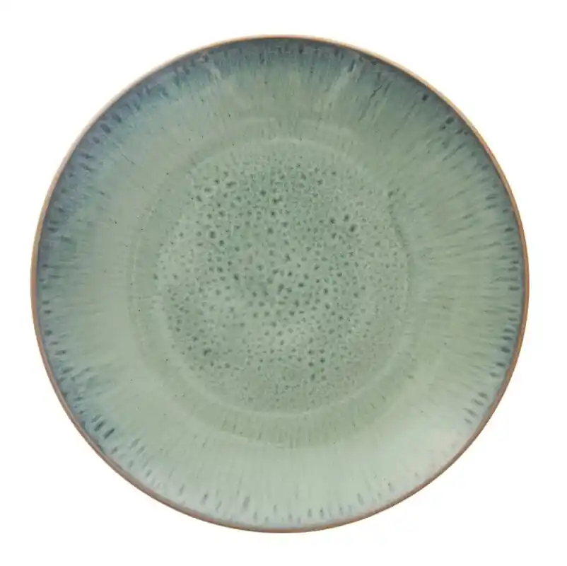 Novinka Talíř ker. mělký GLAZE pr. 27 cm zelená