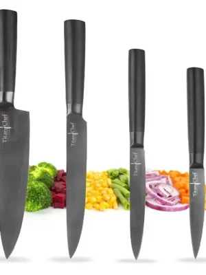 Zlevněný Nůž kuchyňský nerez/titan/UH Titan Chef 12,5 cm
