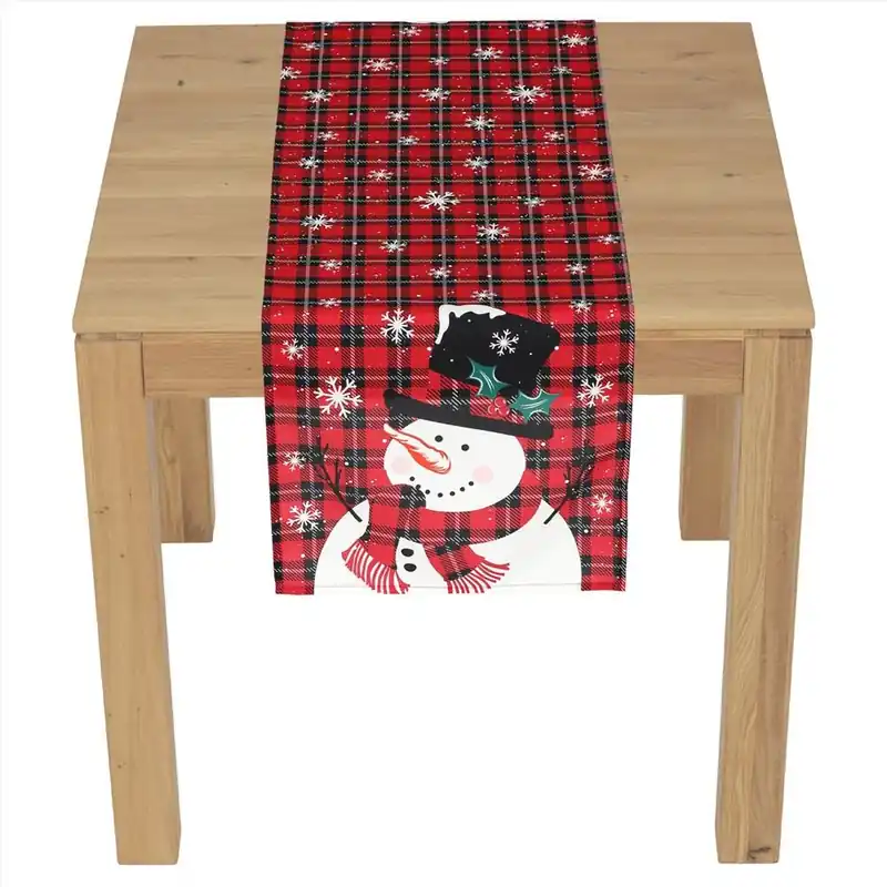Dokud Zásoby Vydrží Běhoun - se sněhulákem, 100% polyester, 40 x 150 cm