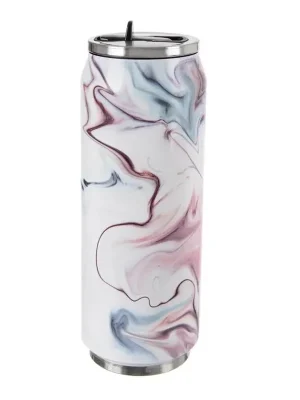 Zlevněný Termoska-plechovka nerez 0,5 l mramor růžová