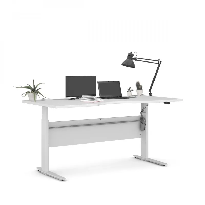 Oblíbený Výškově nastavitený psací stůl Office 80400/320 bílá/bílá