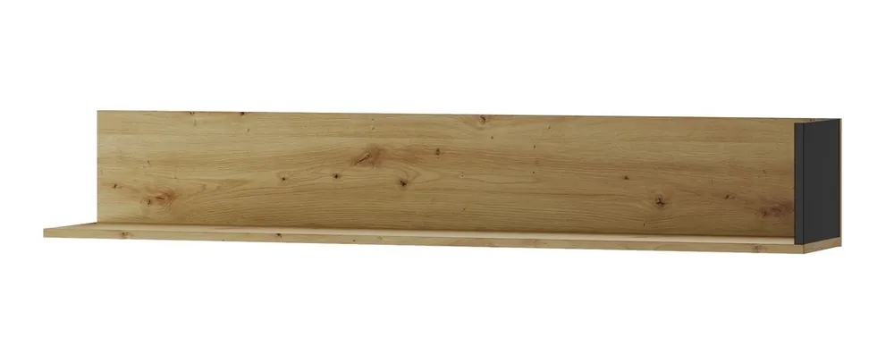 Závěsná police LUCAS 35 dub artisan/černá mat Nakupujte Hned