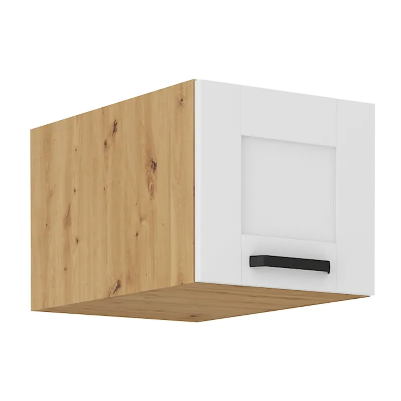 Expresní Doručení Horní skříňka, bílá/dub artisan, LULA 40 NAGU-36 1F