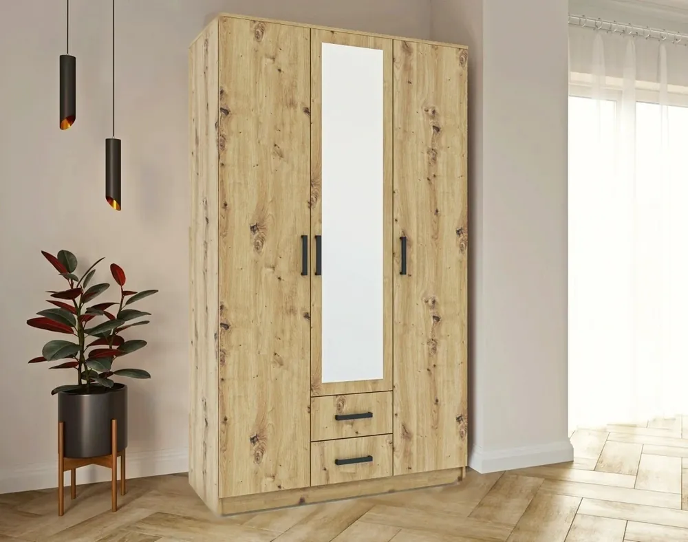 Aktuální Šatní skříň SIMPLE 120 3D2Dr dub artisan