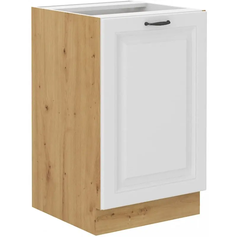 Kuchyňská skříňka Stipe 60 D 1F BB bílá/dub artisan Nejlepší Cena