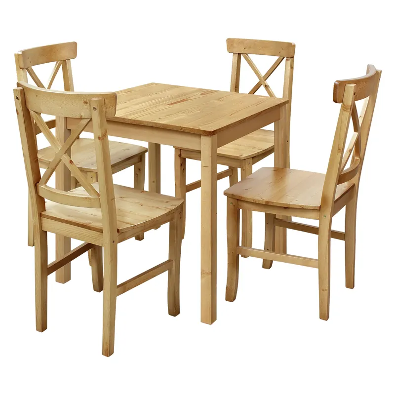 Jídelní stůl 8842A antik + 4 židle 867A antik Super Cena