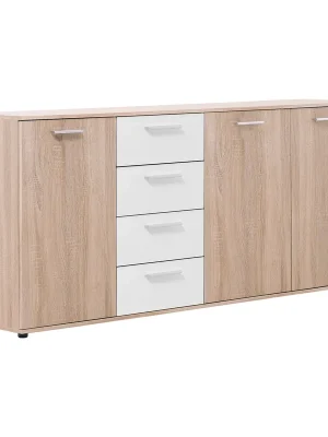 Výhodná Nabídka Komoda LUND 52 dub/bílá