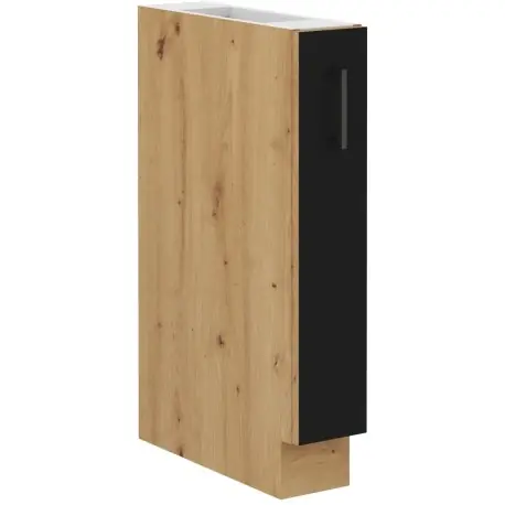 Kuchyňská skříňka Molly 15 D CARGO BB černá/dub artisan Oblíbený